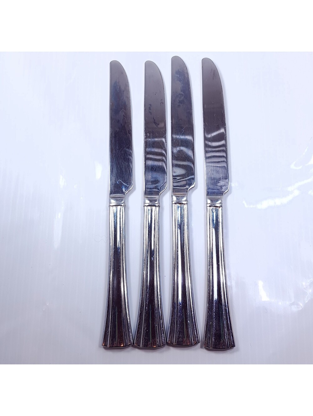 Reed & Barton Brookshire Solid butter knife SET 4 silverware stainless steel